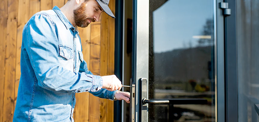 Frameless Glass Storefront Door Locks Replacement in Fullerton, CA